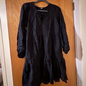 Old Navy Black Long Sleeve Dress